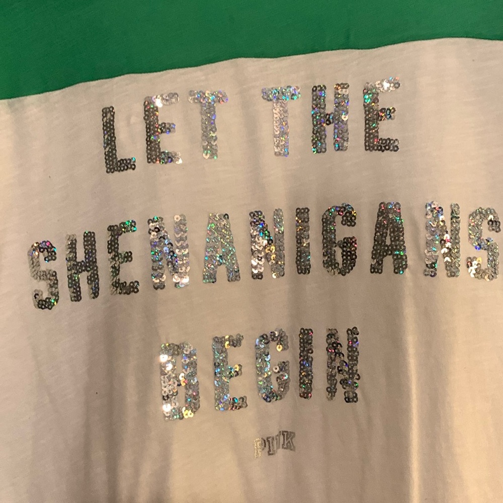Victorias Secret Pink NWOT Shamrock Tee